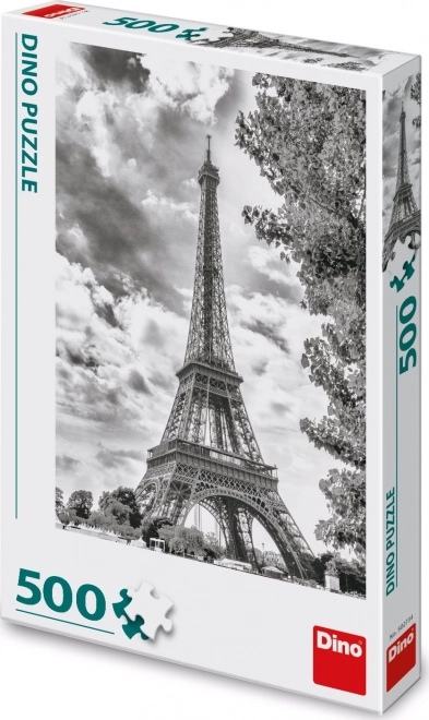 Černobílé puzzle Eiffelova věž 500 dílků