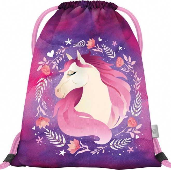 Set BAAGL Zippy Plus Kůň: Aktovka, Penál, Sáček, Zástěra, Peněženka