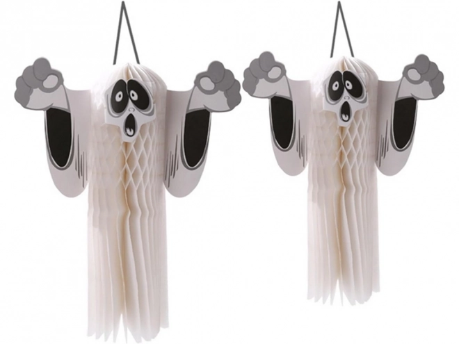 Papírová Halloweenská Dekorace Duch