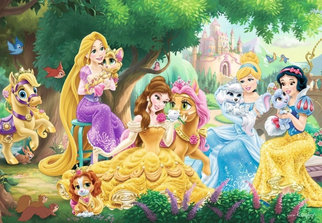 Puzzle Disney princezny a jejich mazlíčci