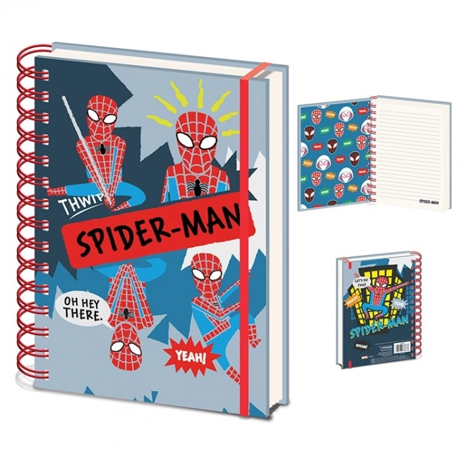 Blok A5 s kroužkovou vazbou Spiderman Sketch