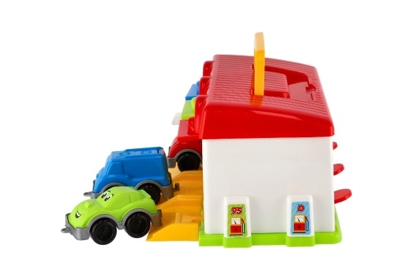 Garáž s autíčky a doplňky Technok Toys