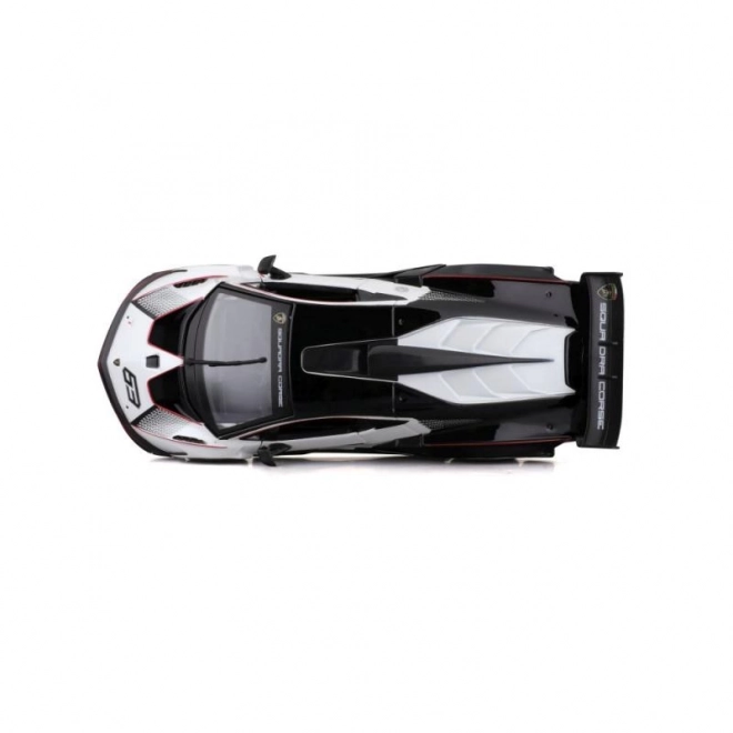Bburago 1:24 Dirka Lamborghini Essenza SCV12 – Bílé