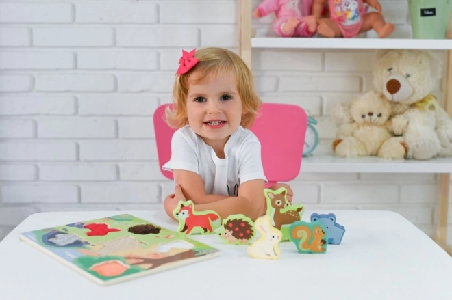 3D hmatové puzzle Zvířata na farmě