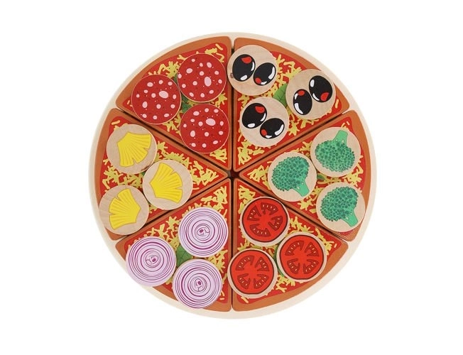 Dětská dřevěná pizza