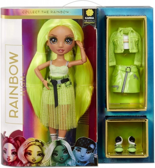 Lalka Rainbow High Fashion Neon, Karma Nichols