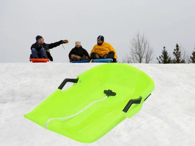 Plastové dětské sáňky s brzdami a tažnou šňůrou