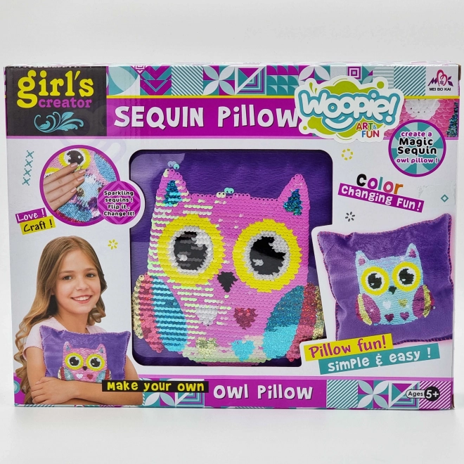 Kreativní sada soví polštář WOOPIE ART&FUN