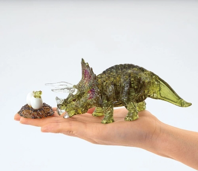 HCM KINZEL 3D Crystal puzzle Triceratops s mládětem 61 dílků