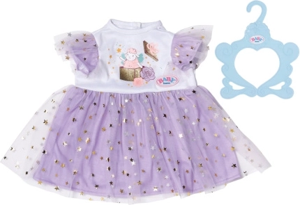 Baby born lila šatičky s tutu pro panenky 43 cm