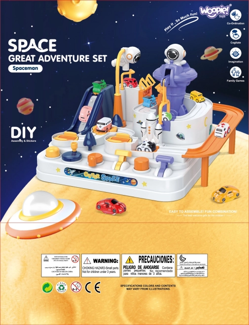 Interaktivní dráha pro auta Dobrodružství astronauta
