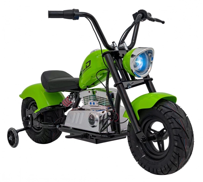 Chopper Warrior Zelený motocykl