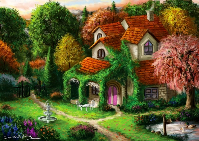 ENJOY chaloupka v lese – puzzle 1000 dílků