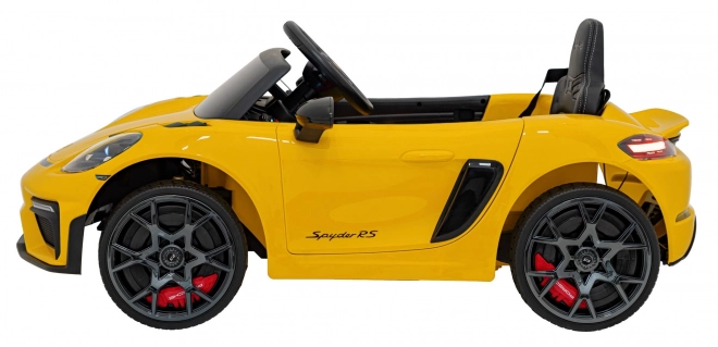 Dětský elektrický vůz Porsche 718 lakovaný – Žlutý