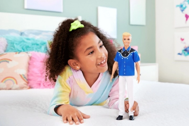 Barbie Model ken - kovbojský obleček HRH25 TV