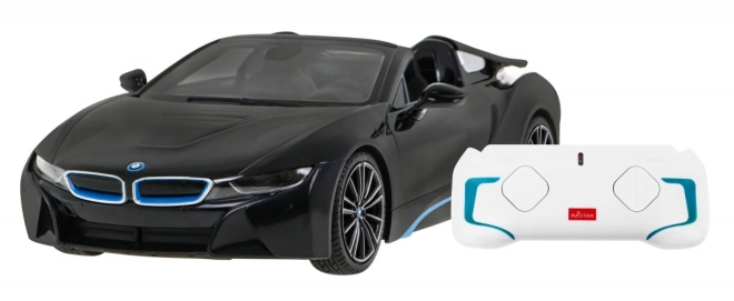 BMW i8 Roadster RASTAR model 1:12 Auto na dálkové ovládání + 2,4 GHz dálkové ovládání – Černé