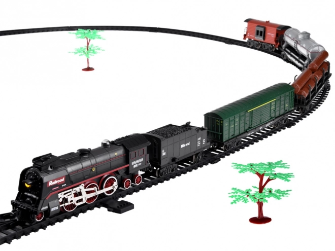 Elektrický vláček 185x99cm kouř se vypařuje zvukový efekt RC0622