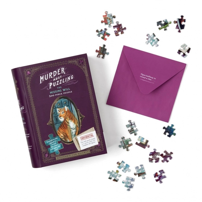 Puzzle s detektivním případem Chybějící závěť 500 dílků