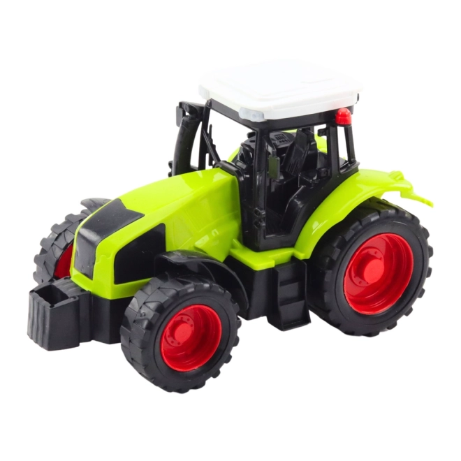 Traktor s přívěsem pro přepravu dřeva