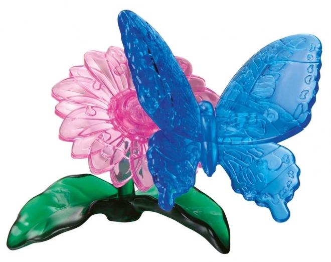 3D Crystal puzzle motýl