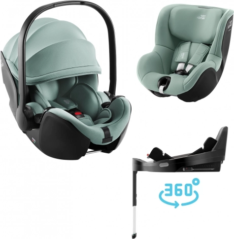 Autosedačkový set Britax Römer Baby-Safe Pro + Vario Base 5Z + Dualfix 5Z, Jade Green