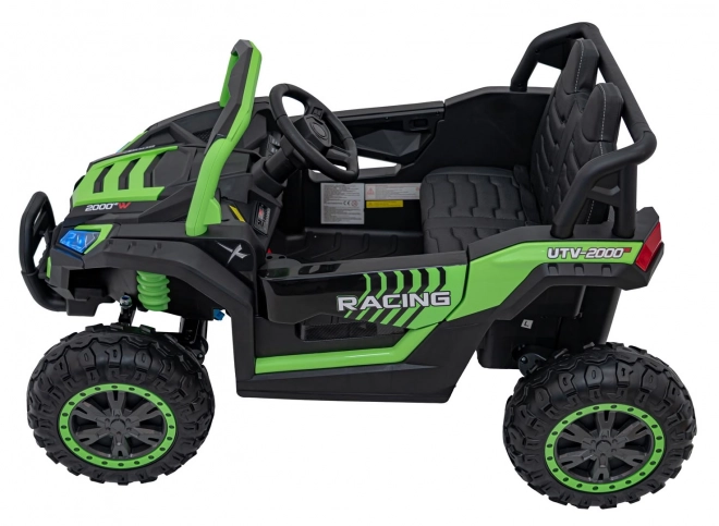 Dětské elektrické auto Buggy UTV 2000M Racing Zelené