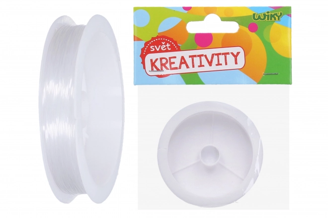 Elastické transparentní lanko na korálky