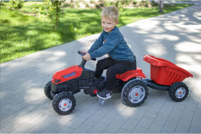 Traktor na pedály Farmer GoTrac Maxi s přívěsem Tichá kola