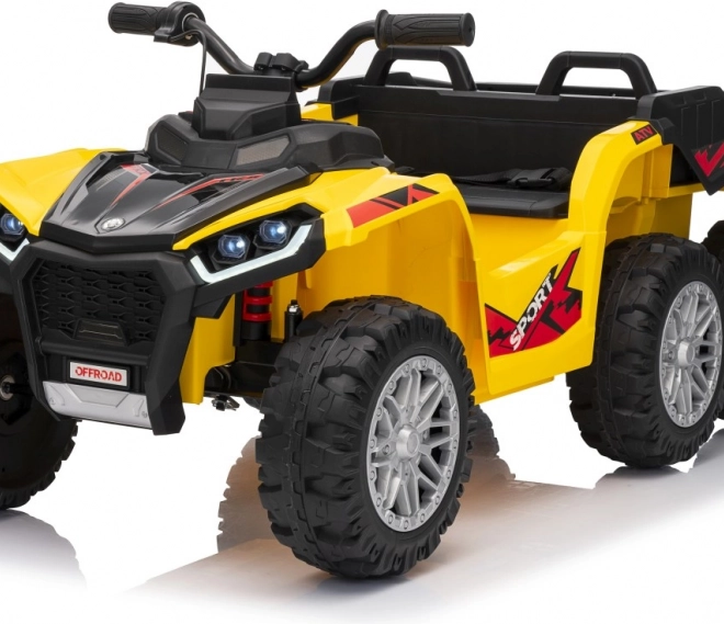 Žlutý sportovní dětský čtyřkolka TX ATV