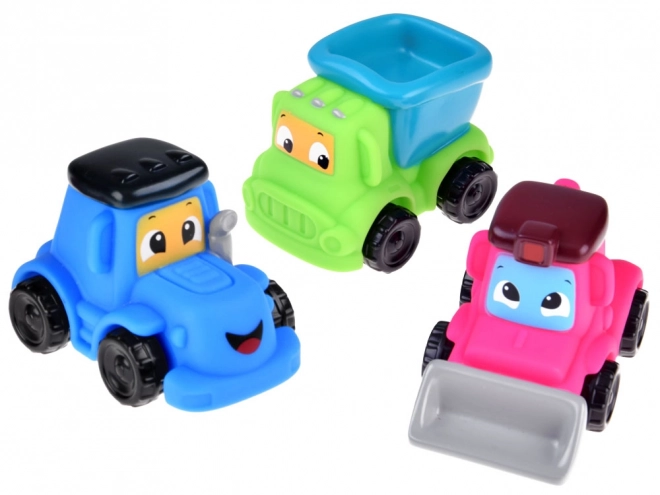 Set jucării moi mașini de construcții 3 bucăți 18M+ ZA4737B – B