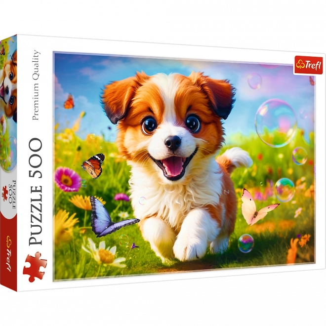 Puzzle Wesoły pejsek 500 dílků