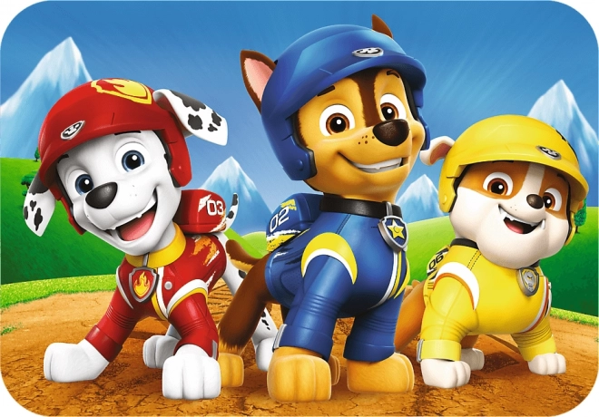 Puzzle 24 dřevěných dílků Tlapková patrola
