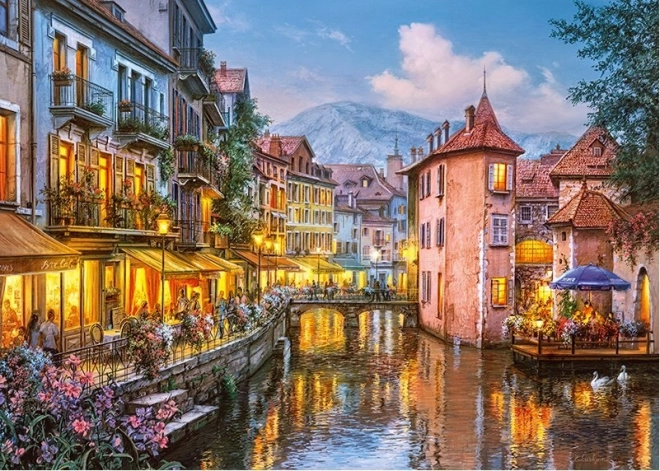 Puzzle Večer v Annecy 1000 dílků