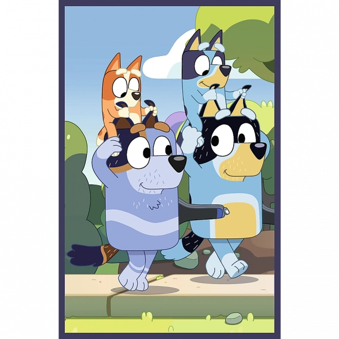 Puzzle 3x50 Rodina Bluey