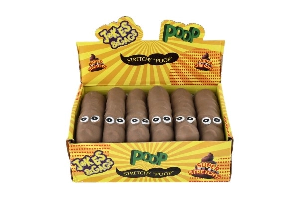 Hovínko antistresové 14cm elastické tvarovatelné v sáčku 12ks v boxu