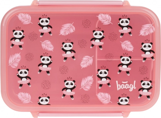 Baagl svačinový box s přihrádkami Panda