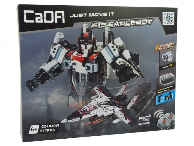 CADA stavebnice Robot letadlo na dálkové ovládání 917 kusů