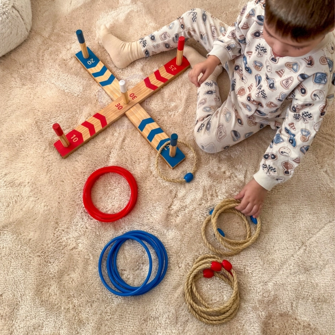 Dřevěná hra Ring Cross od Tooky Toy