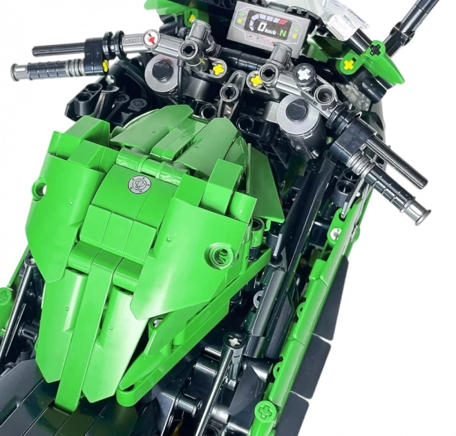 Stavebnice Sportovní Motocykl zelený 2304 dílků