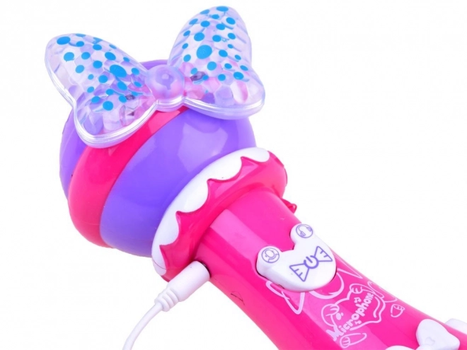 Karaoke mikrofon pro děti s nahráváním – Růžová