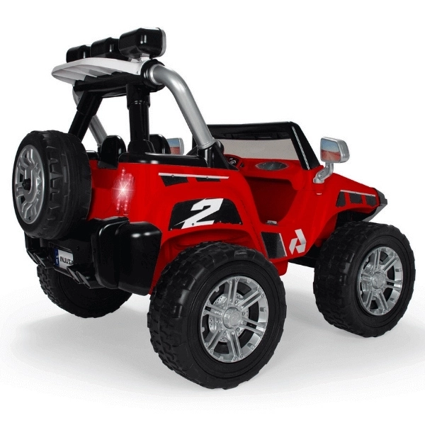Dvouosobové elektrické auto Monster 24V Červené s LED