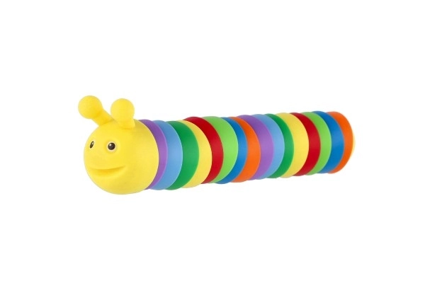 Ohebná barevná housenka pro děti