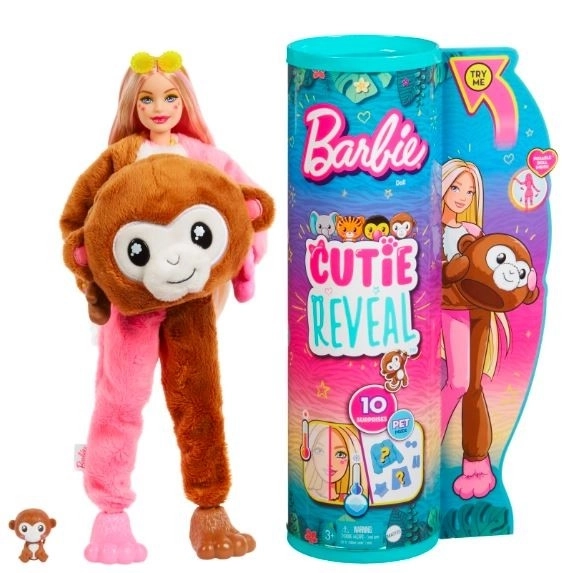 Barbie cutie reveal Barbie džungle - opice HKR01 TV 1.1.-30.6.