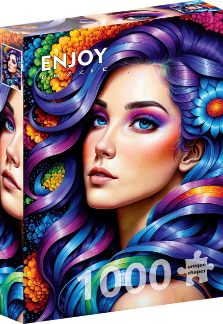 Puzzle Duhové květiny