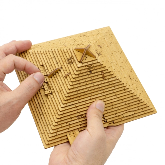 EscapeWelt 3D dřevěná mechanická skládačka hlavolamu Pyramida