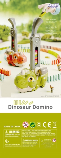 Barevný dino domino WOOPIE