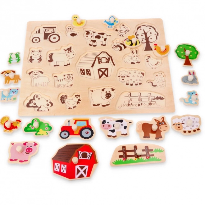 Velké dřevěné puzzle Na venkově