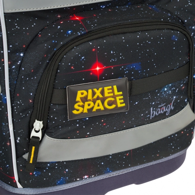 Školní aktovka Baagl Zippy Plus Pixel Space
