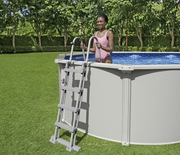 Bezpečná drabinka do bazénu 122 cm Bestway