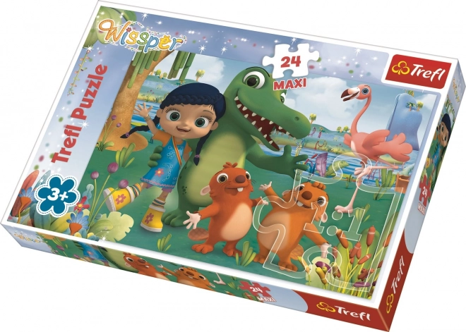 Trefl puzzle Wissper a zvířecí přátelé maxi 24 dílků